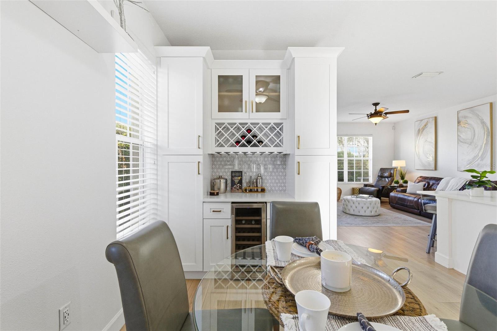 Built-In Dry Bar W/Wine Fridge