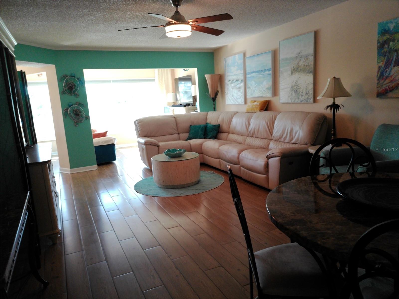 Living Room area from bedrooms hallway