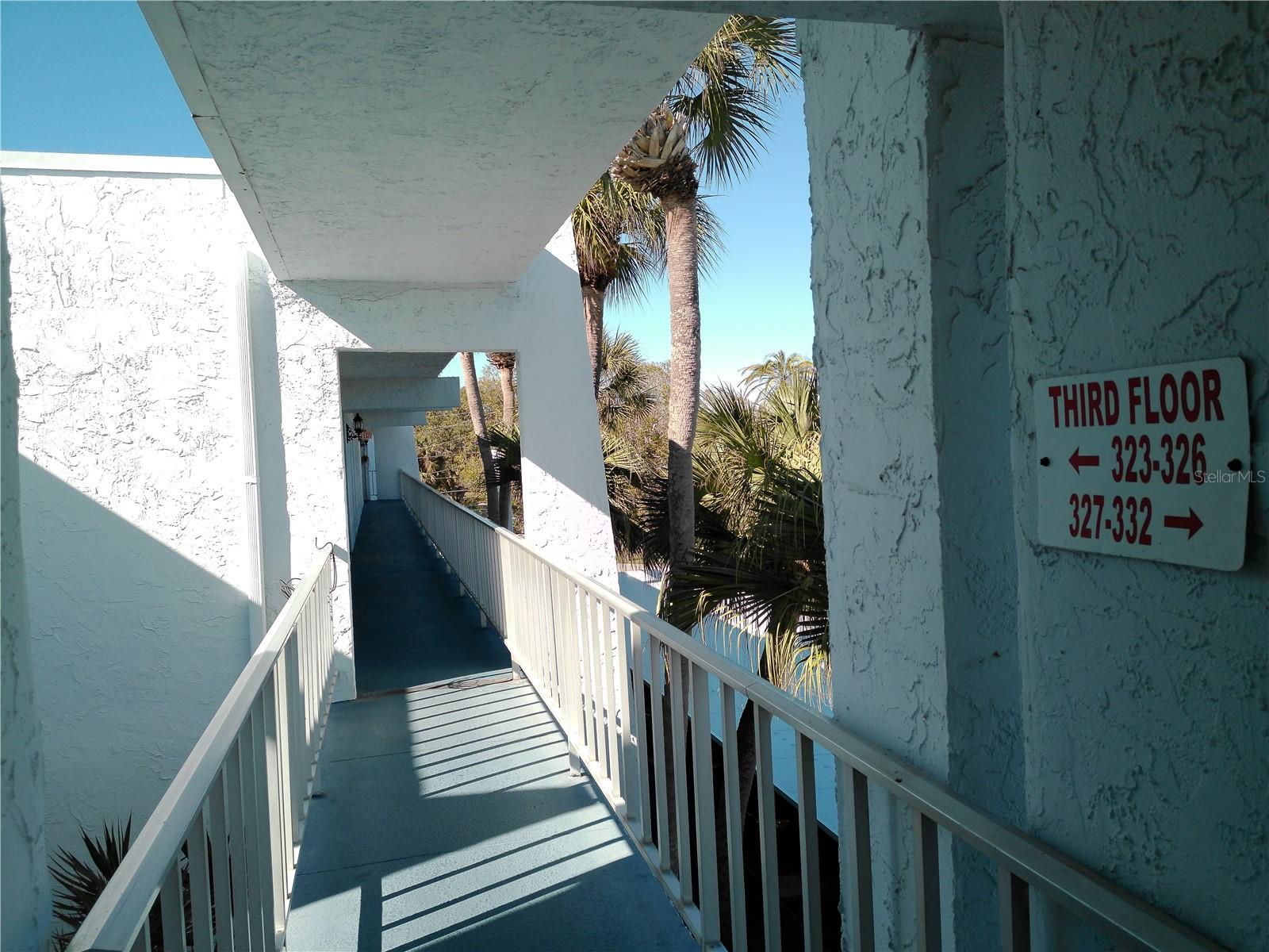 Outside Hally way of Unit 326