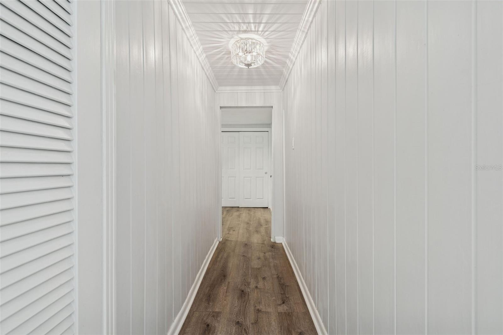 Hallway from Family Room to Laundry/Office area