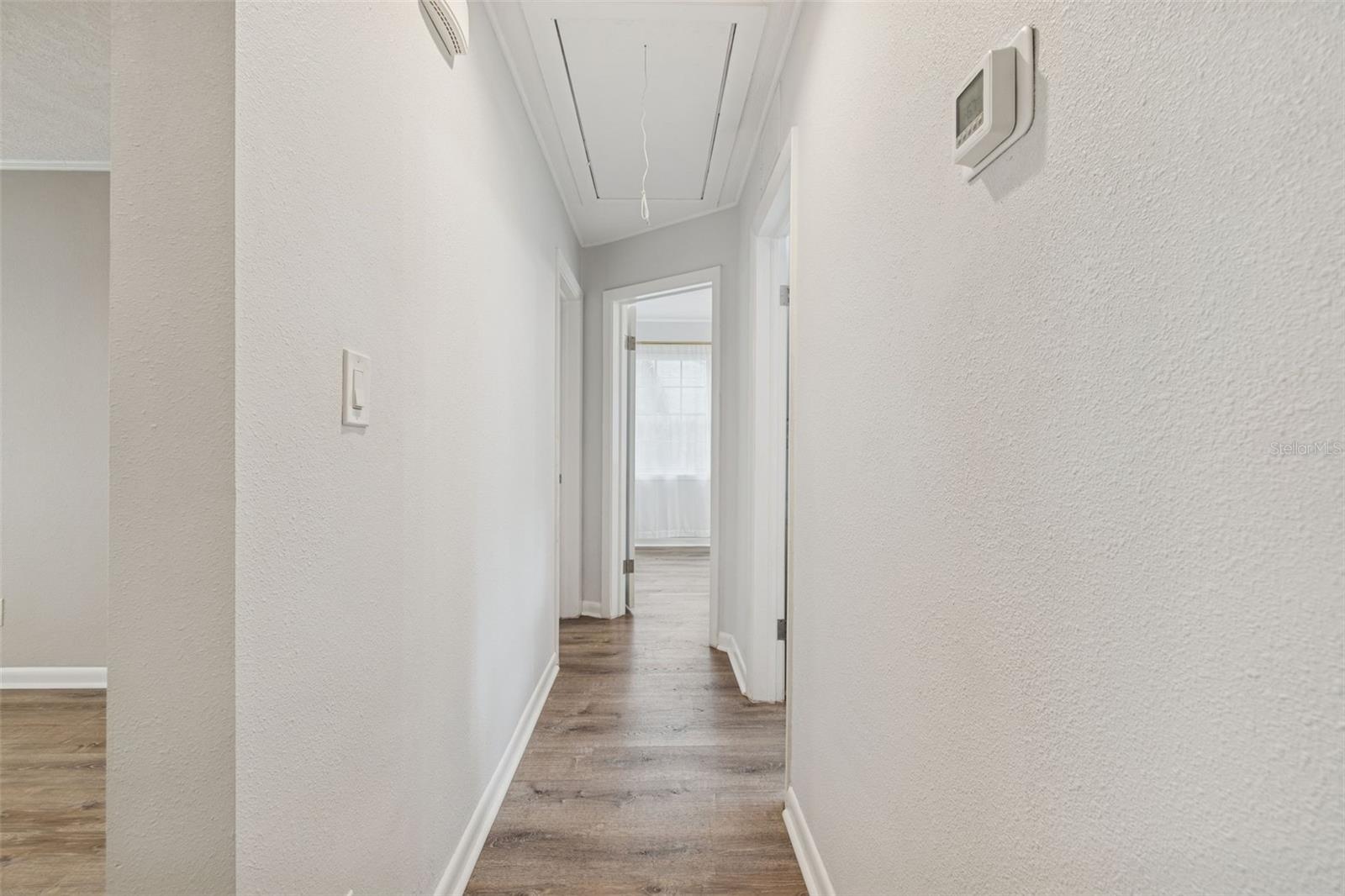 Hallway between bedrooms