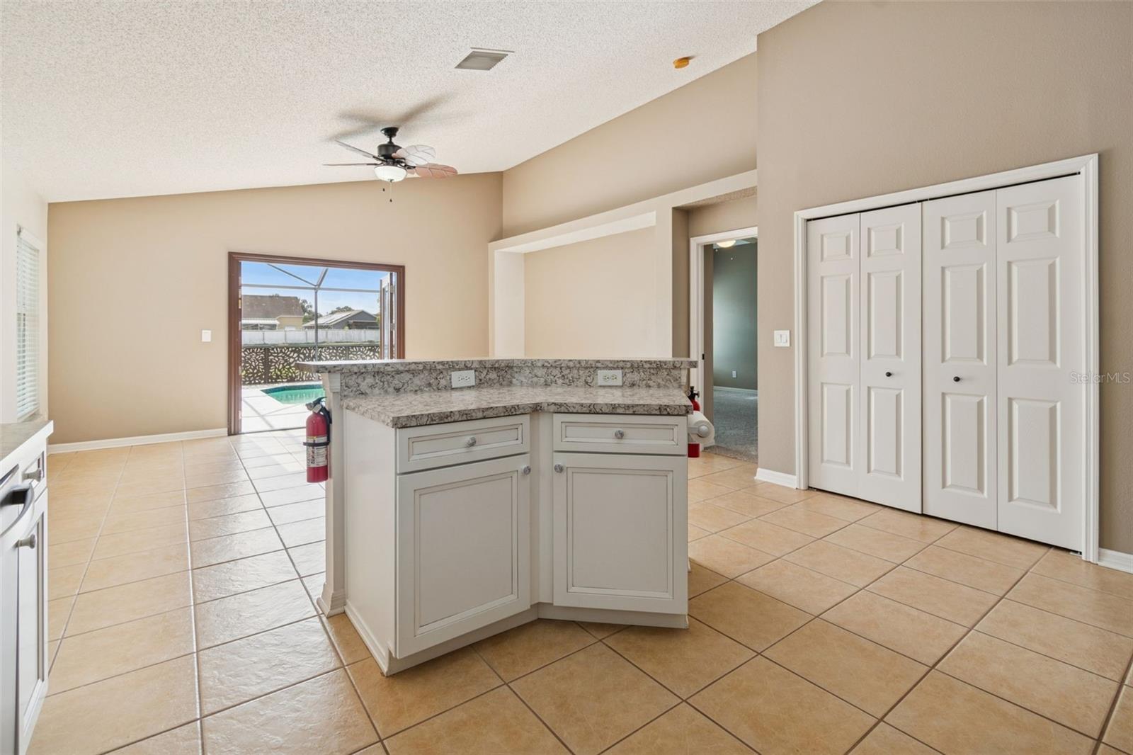 Open concept to family room