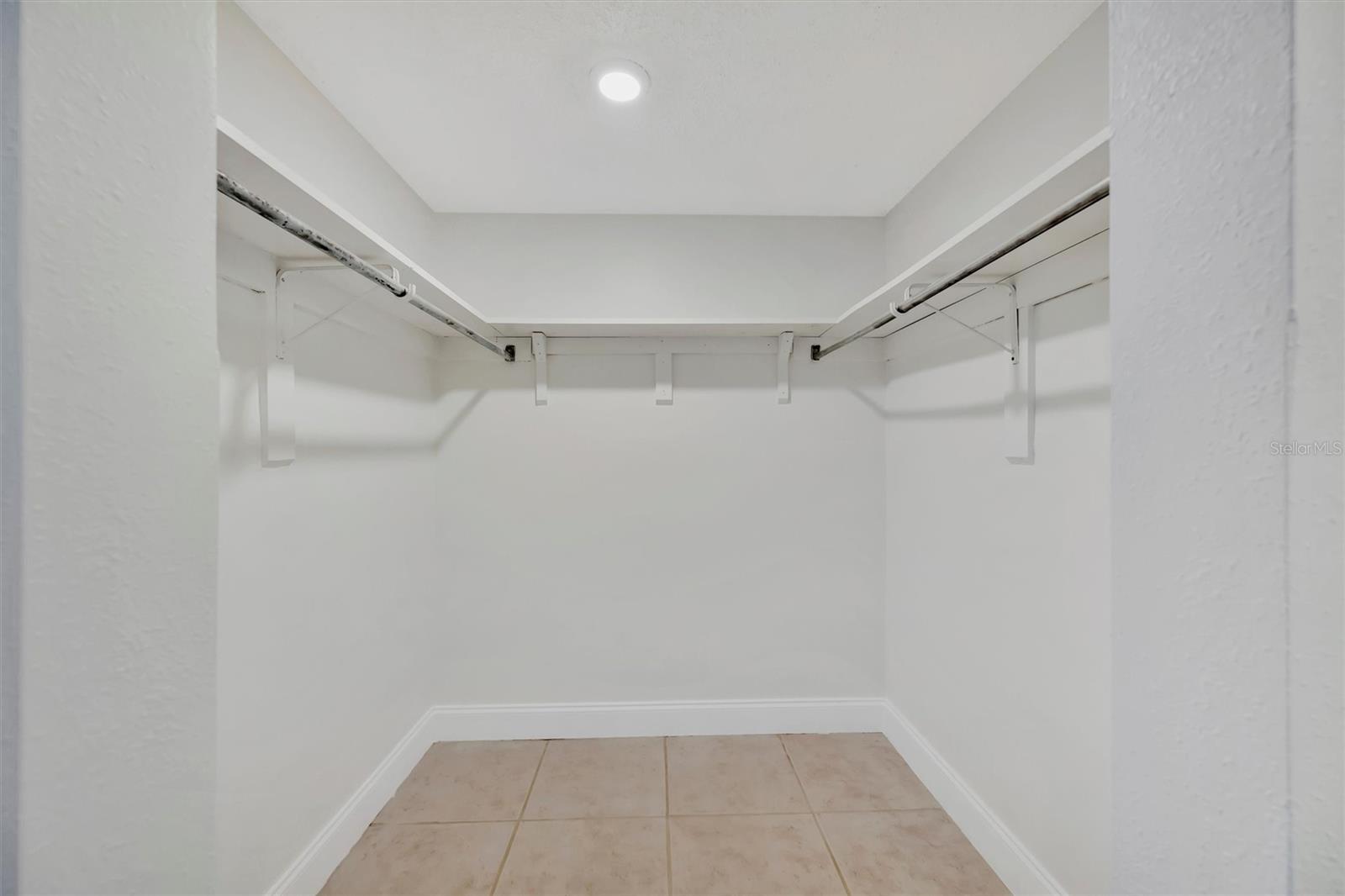 The Walk in Closet in the Bedroom