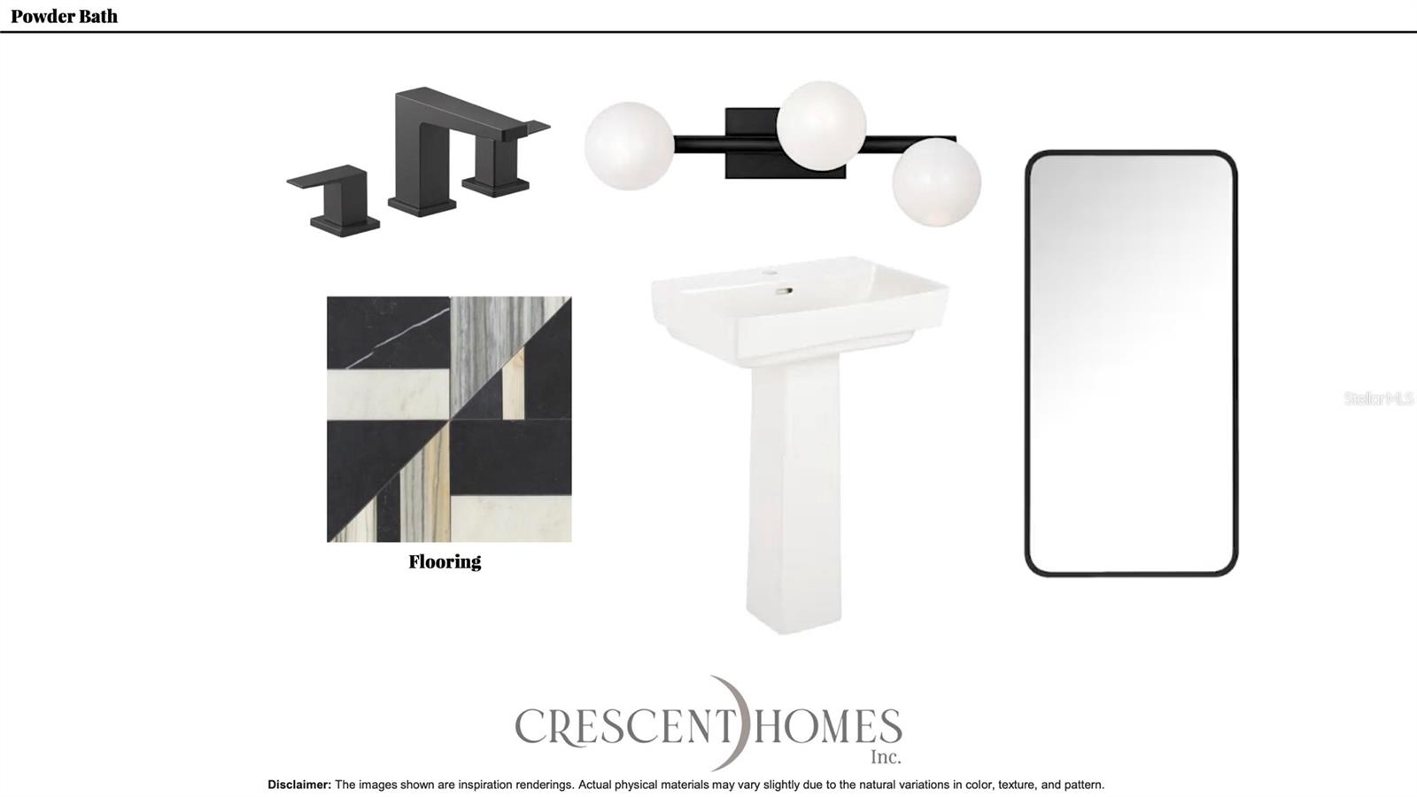 Powder Bath Design Selections