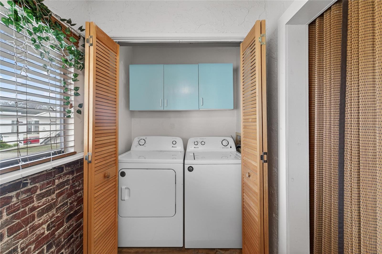 Convenient and well organized laundry closet