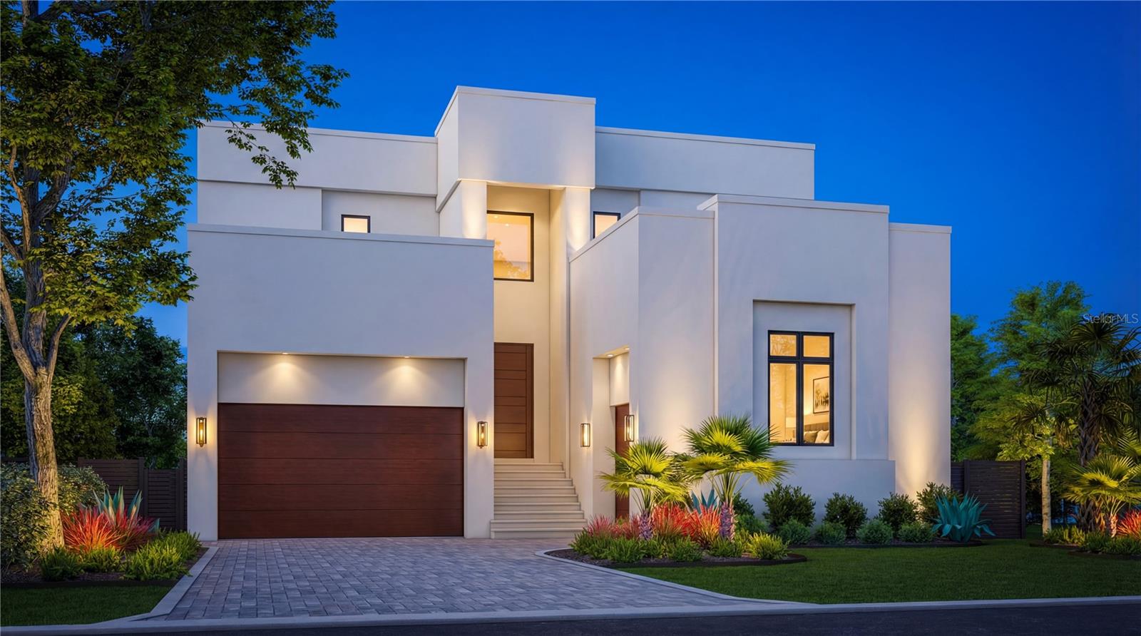 Front elevation rendering with actual selections