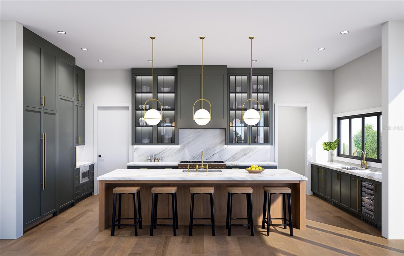 Kitchen rendering with actual selections