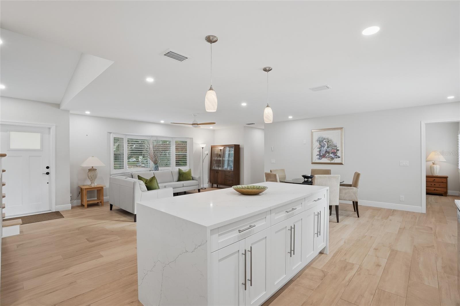 Kitchen and living area