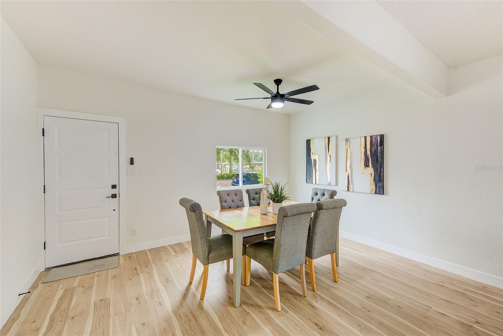 New Hurricane Windows, Flooring, and Light Fixtures