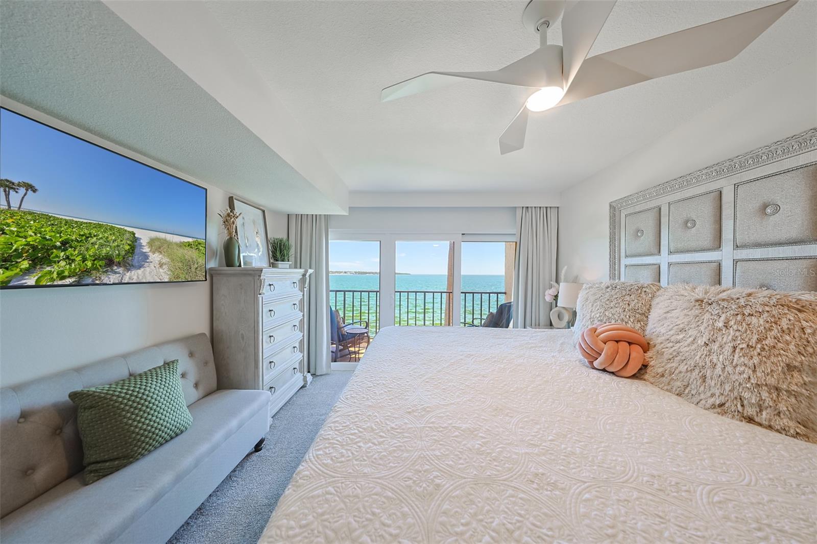 Primary Bedroom with a beautiful view of the water
