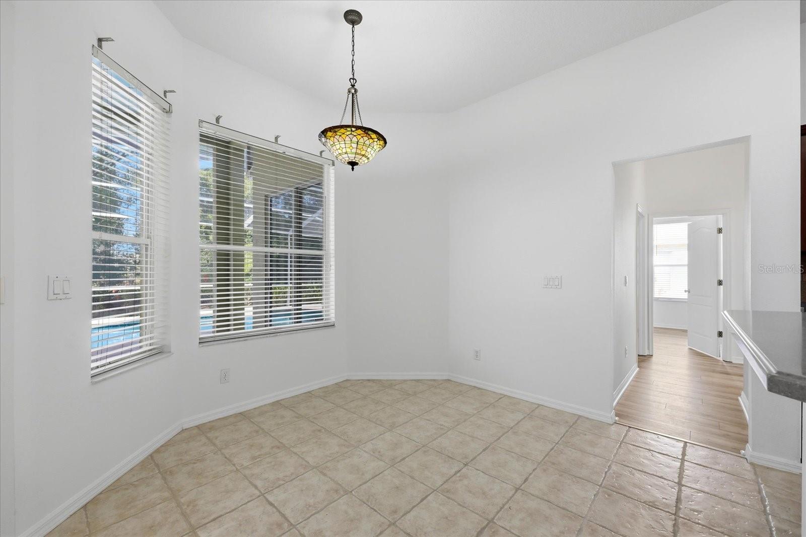 Eating area in the kitchen
