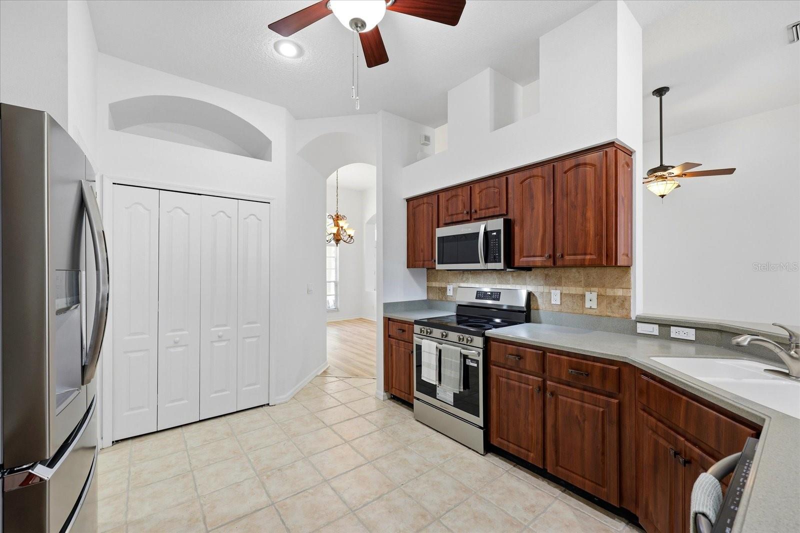 Kitchen with new appliances