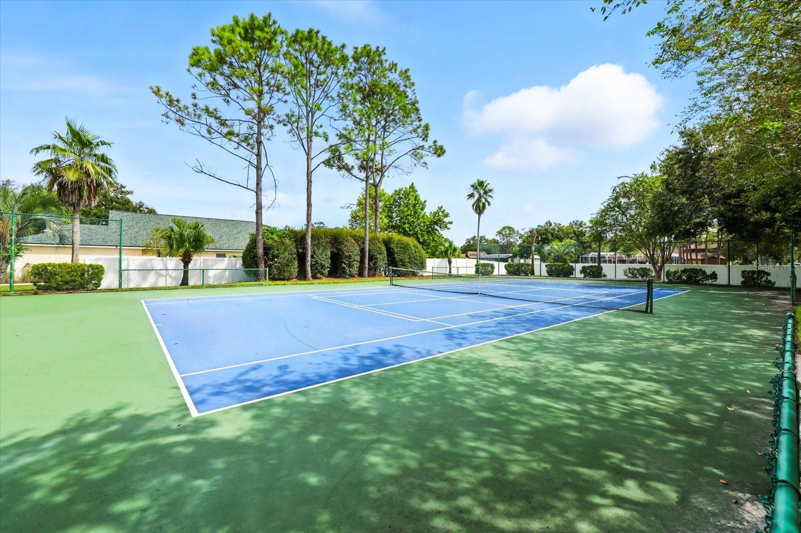 Tennis/pickleball court for residents