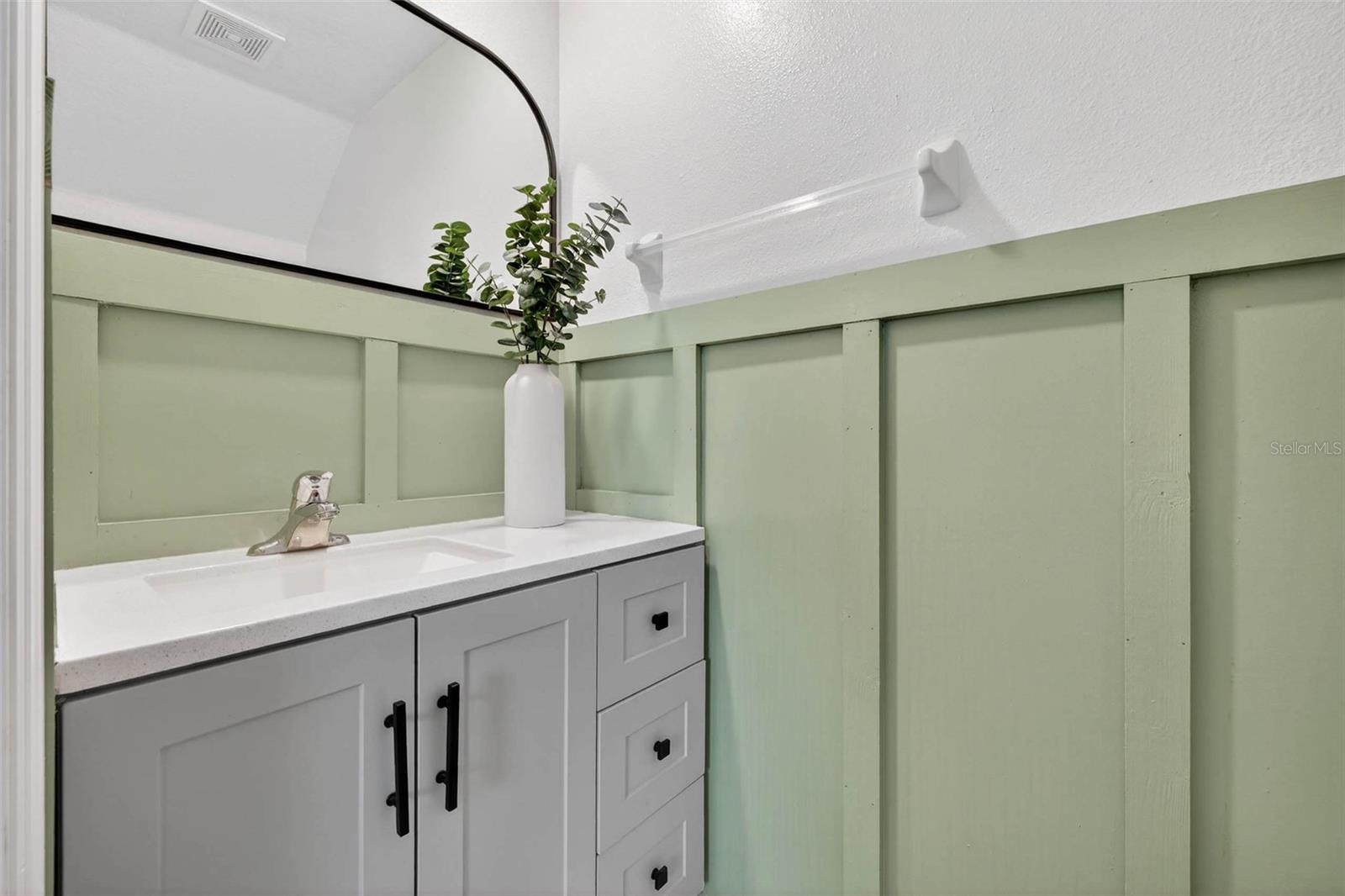 Main level half bath