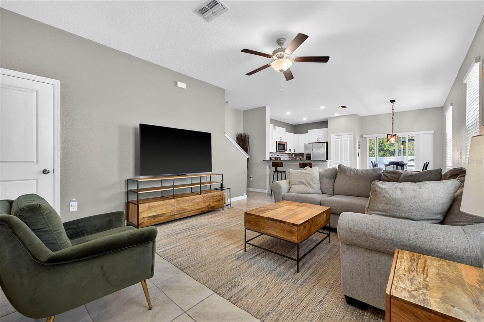 Ceramic tile flooring