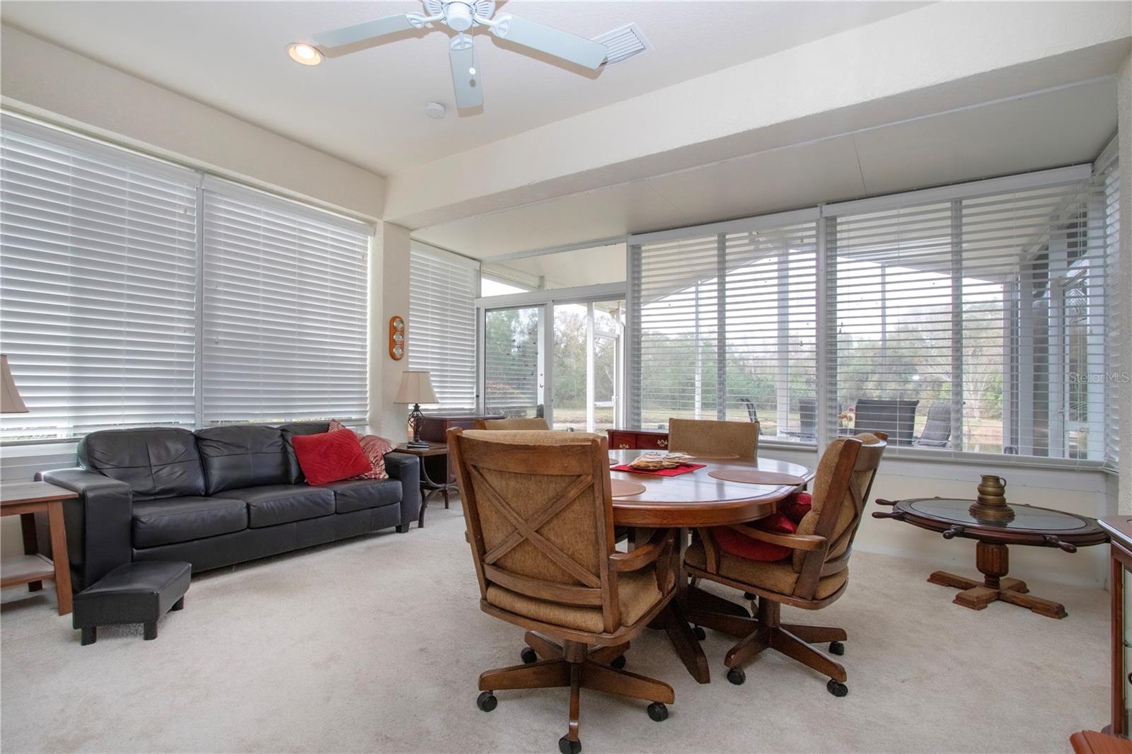 Looking towards enclosed patio