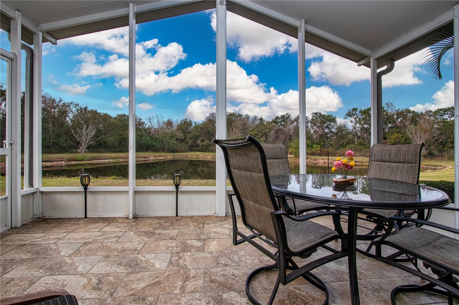 Patio with view Lake