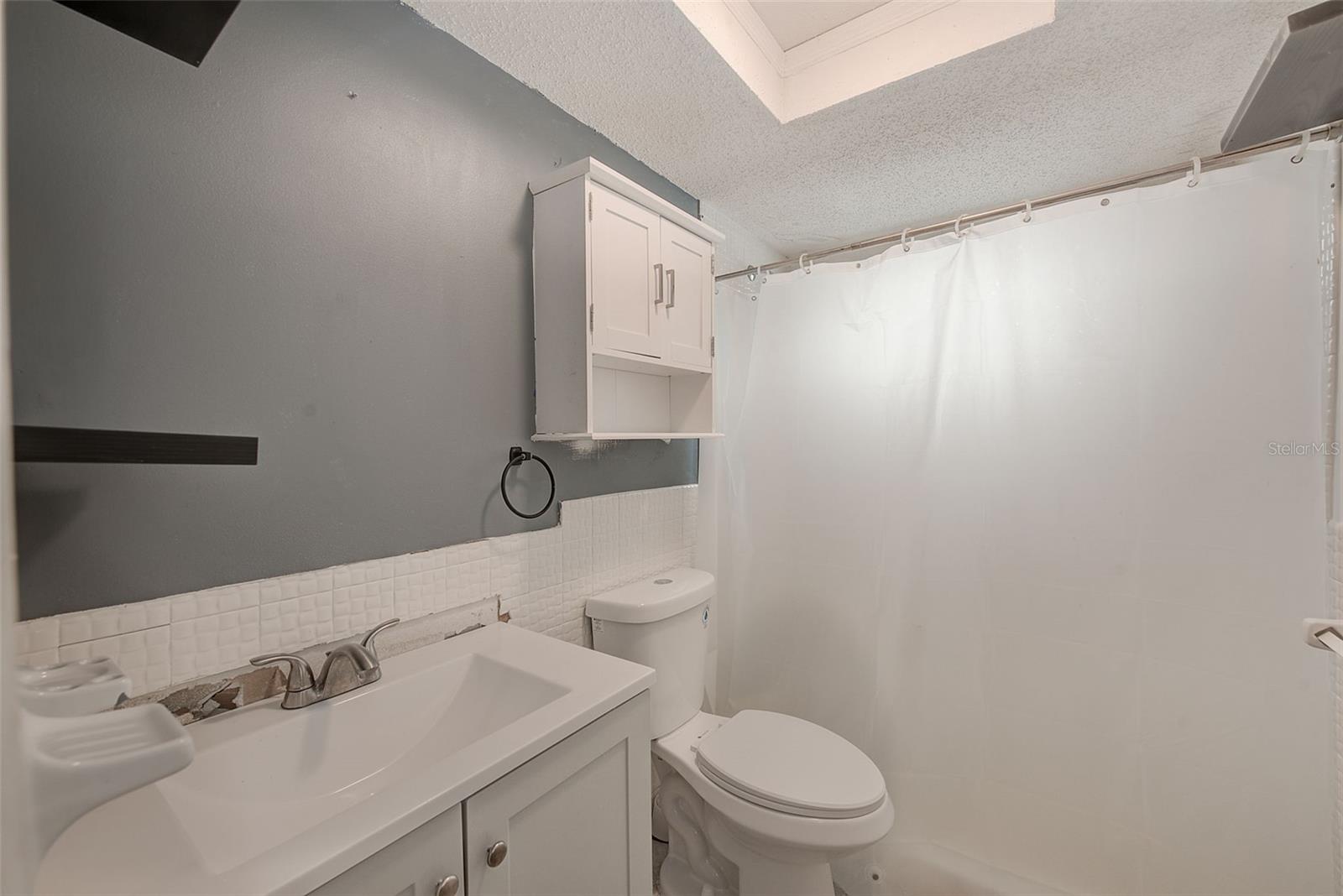 View of master bathroom