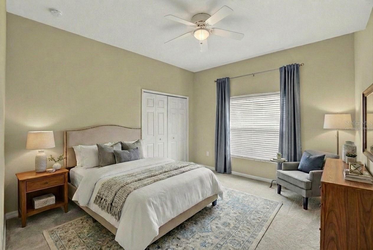 Virtually Staged: 1st Floor Bedroom