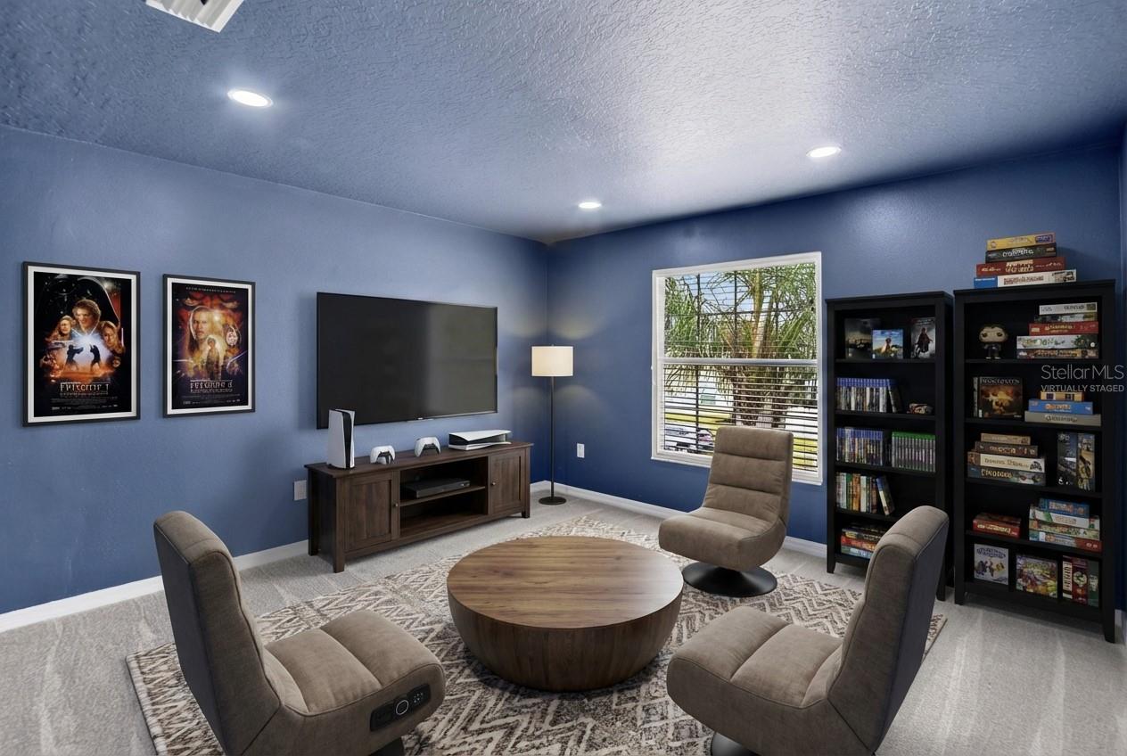 Virtually Staged: Bonus-Game-Media Room