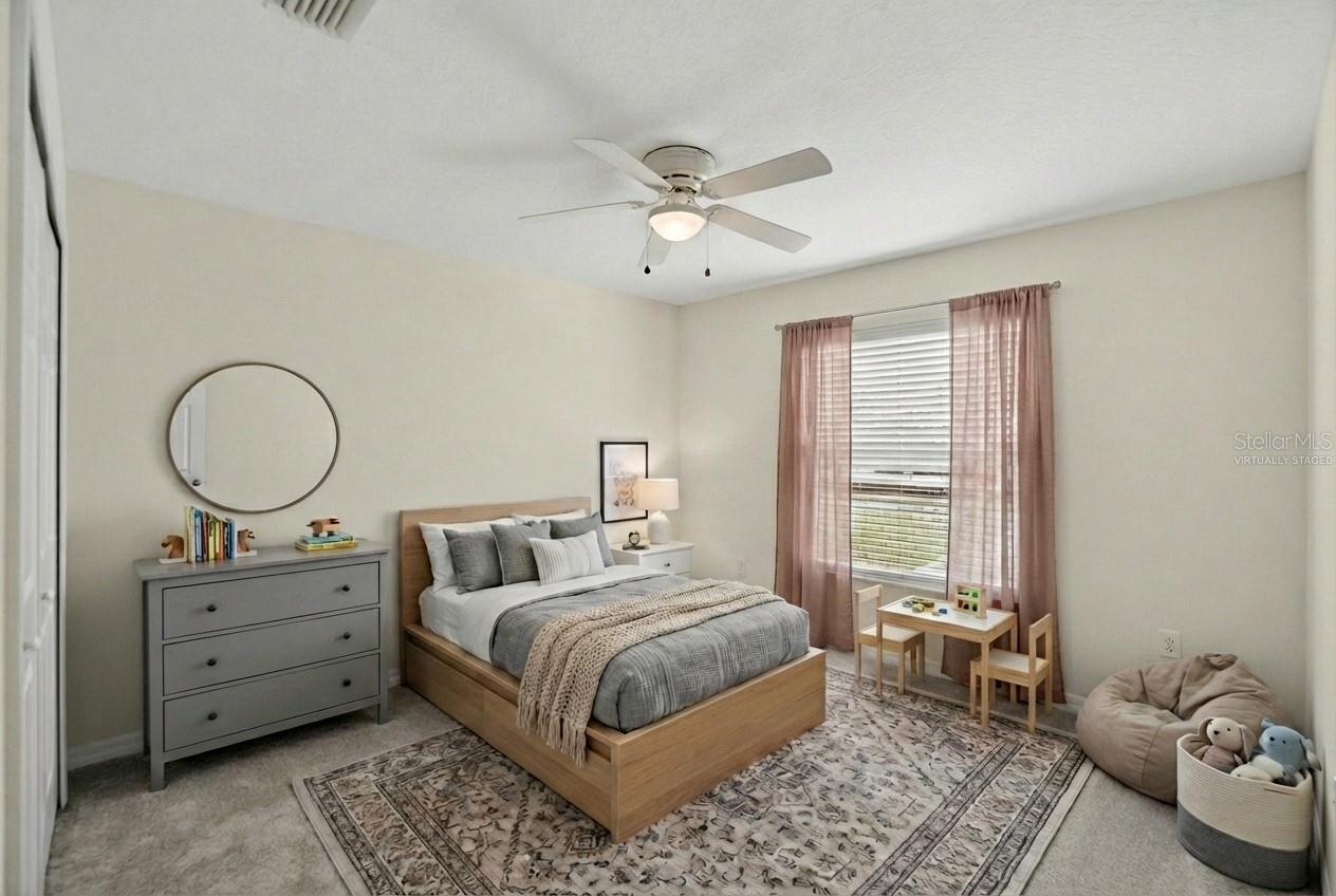 Virtually Staged:  Bedroom 4