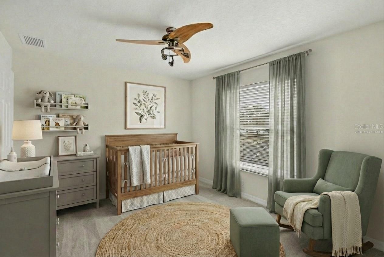 Virtually Staged:  Bedroom 5