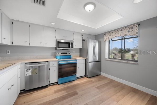 Kitchen with all new stainless steel appliances