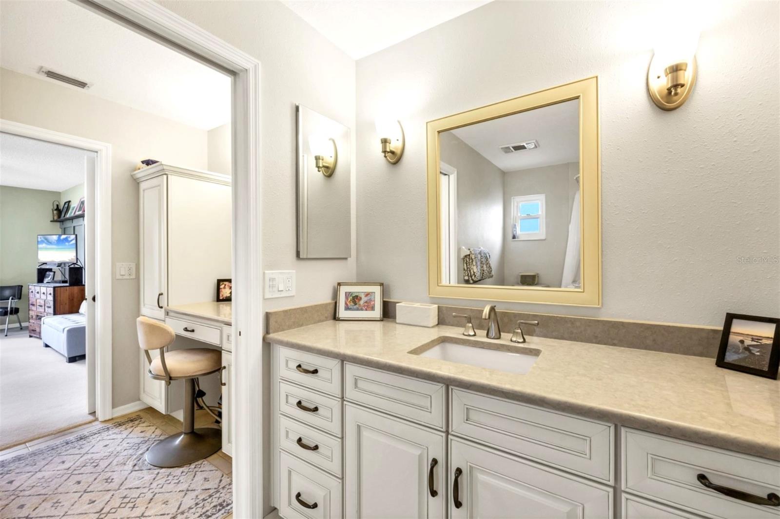 Master bath vanity