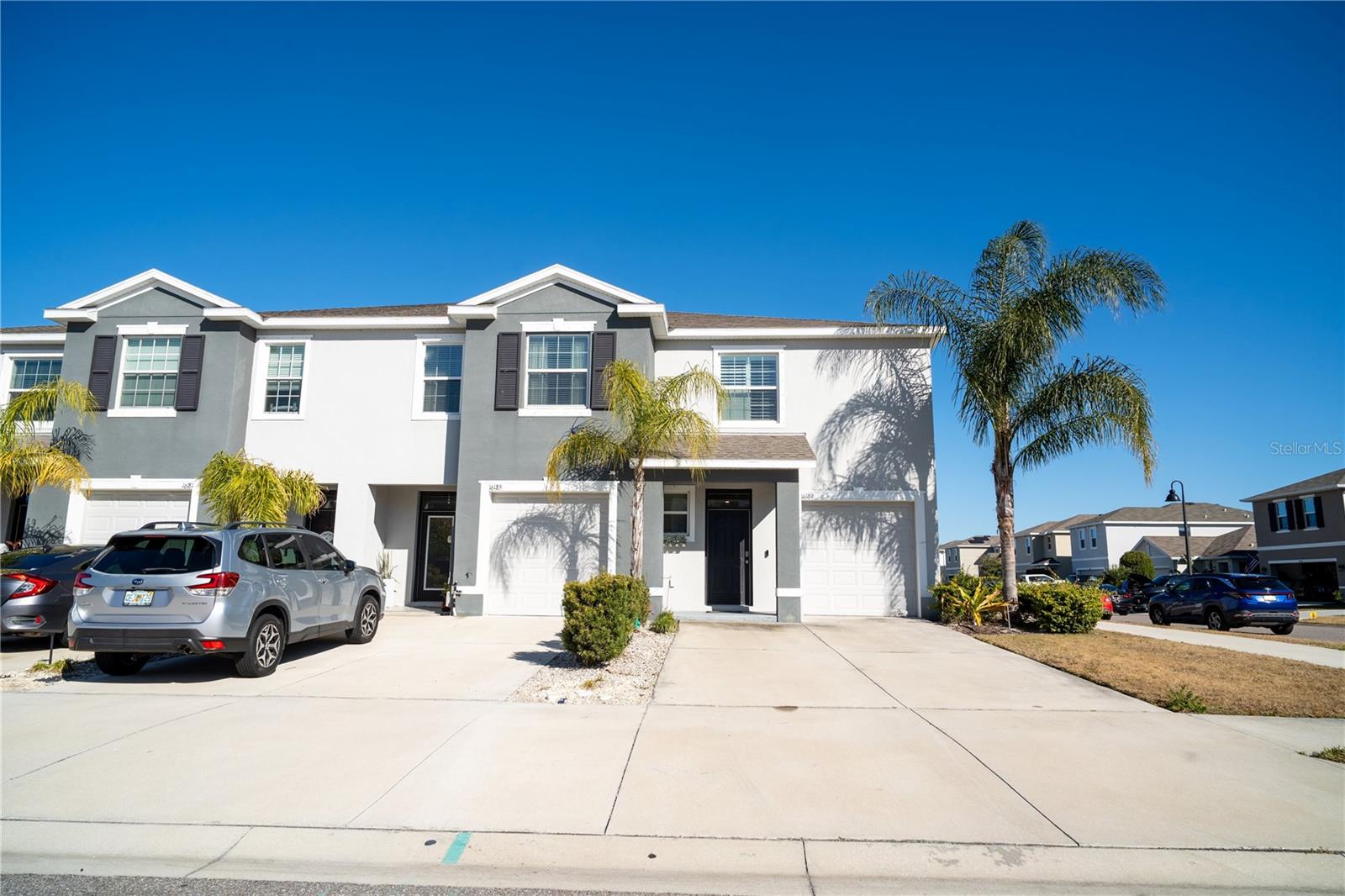 Front view of the home