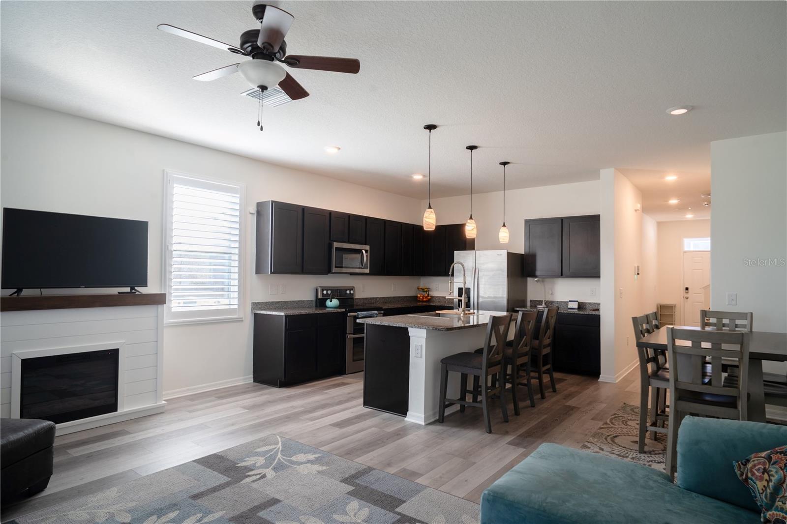 View of the Living to the Kitchen and Dining Room area