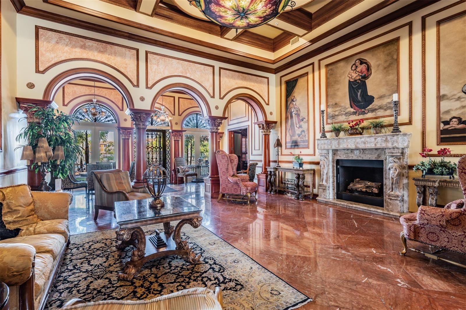 Inside the clubhouse