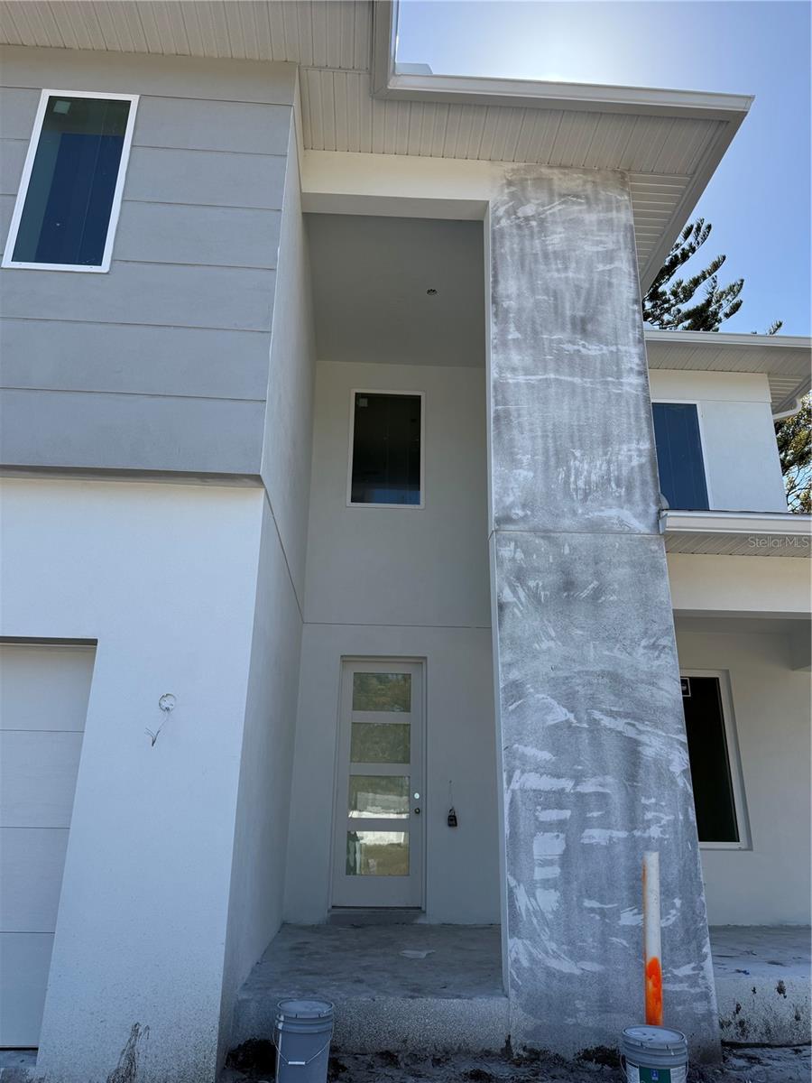 Partial stone exterior