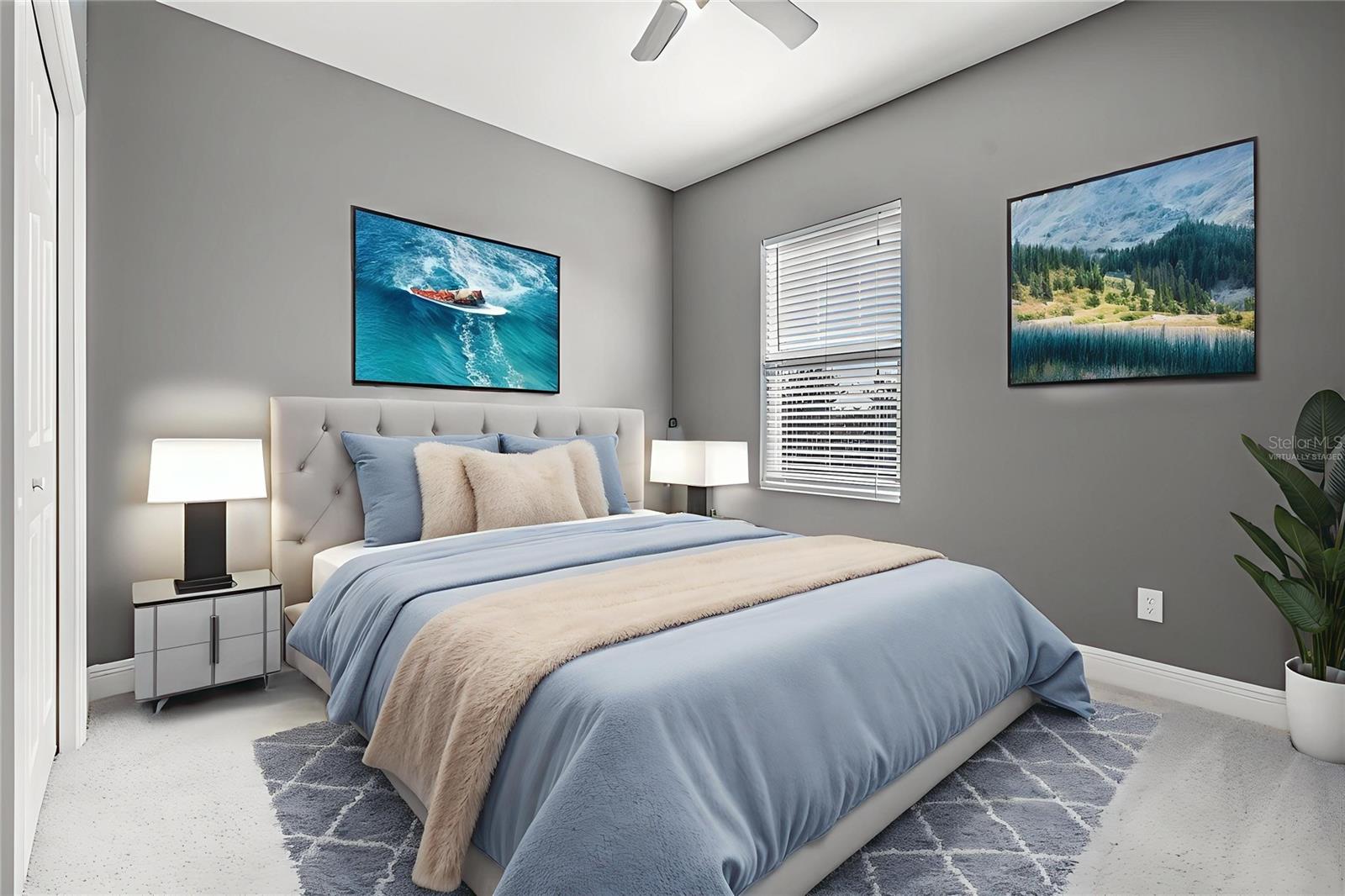 Virtually Staged Bedroom 3