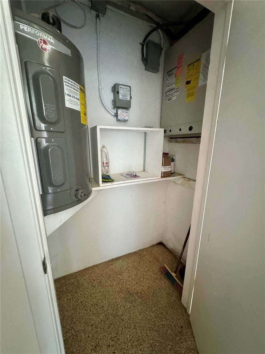 Lanai storage closet