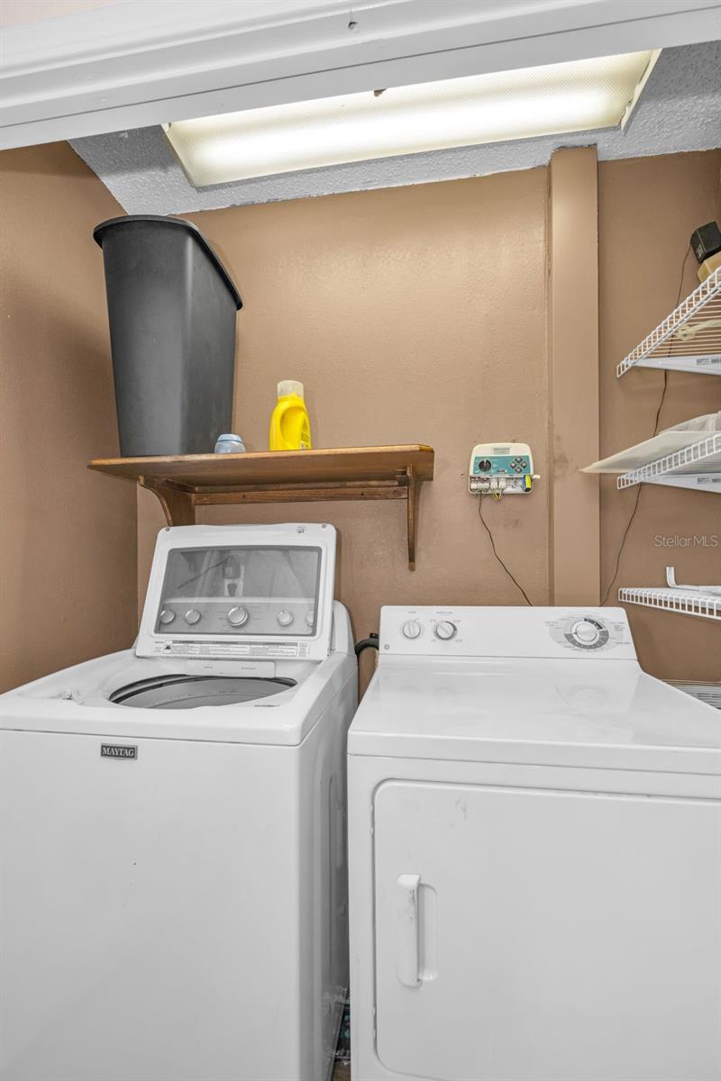 Laundry Closet in Kitchen