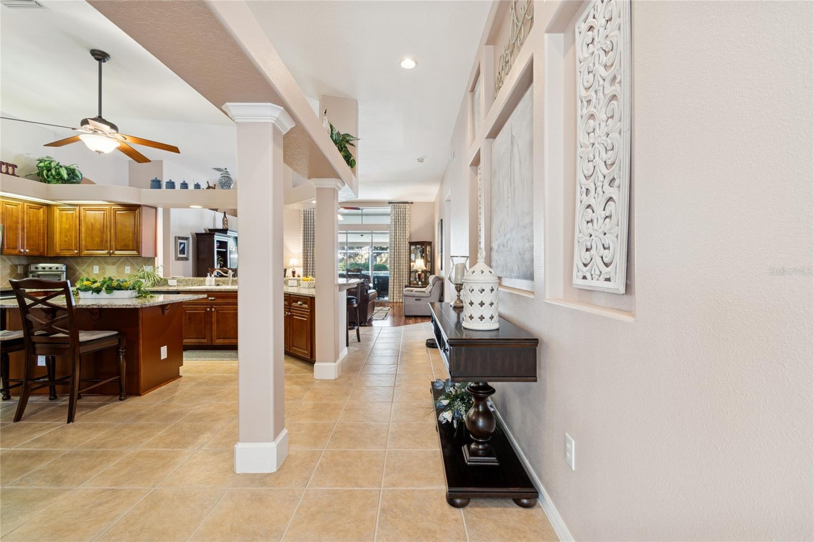 HALLWAY TO KITCHEN AND FAMILY ROOM
