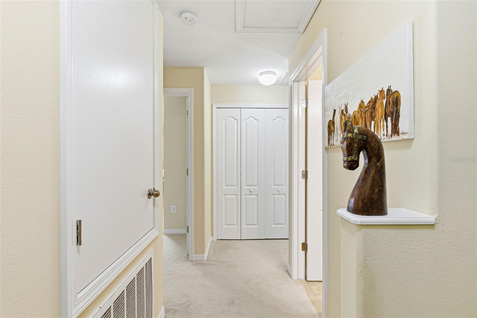 View from top of stairs