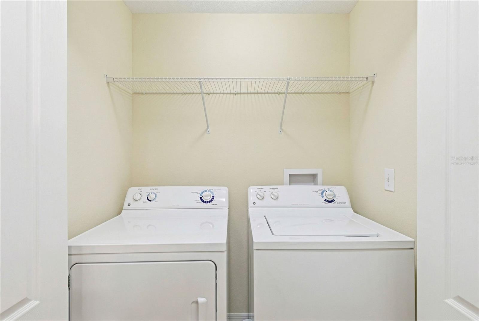 Virtually Staged Laundry closet