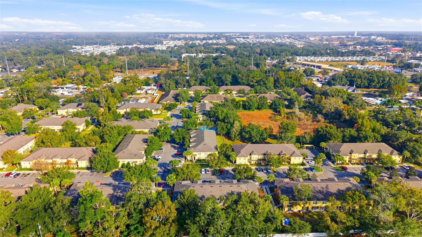 aerial view of community