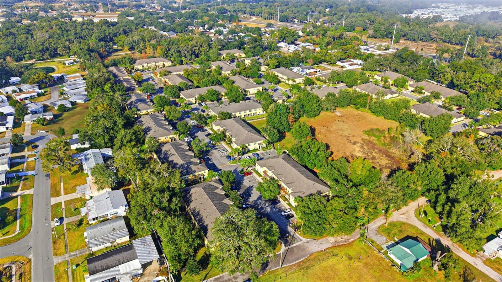 aerial view of community