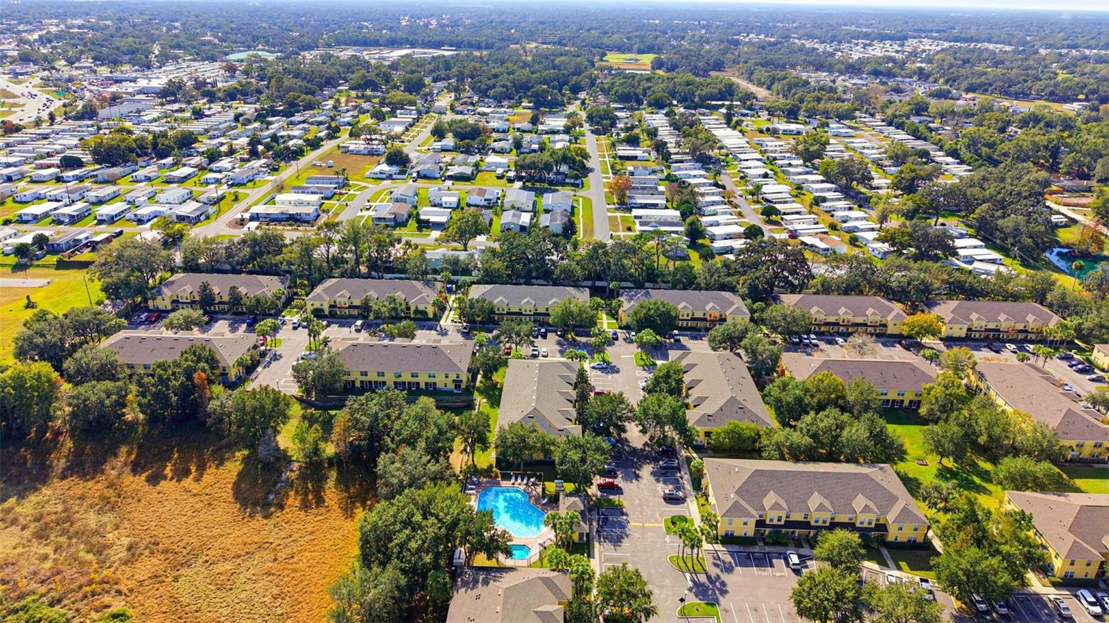 aerial view of community