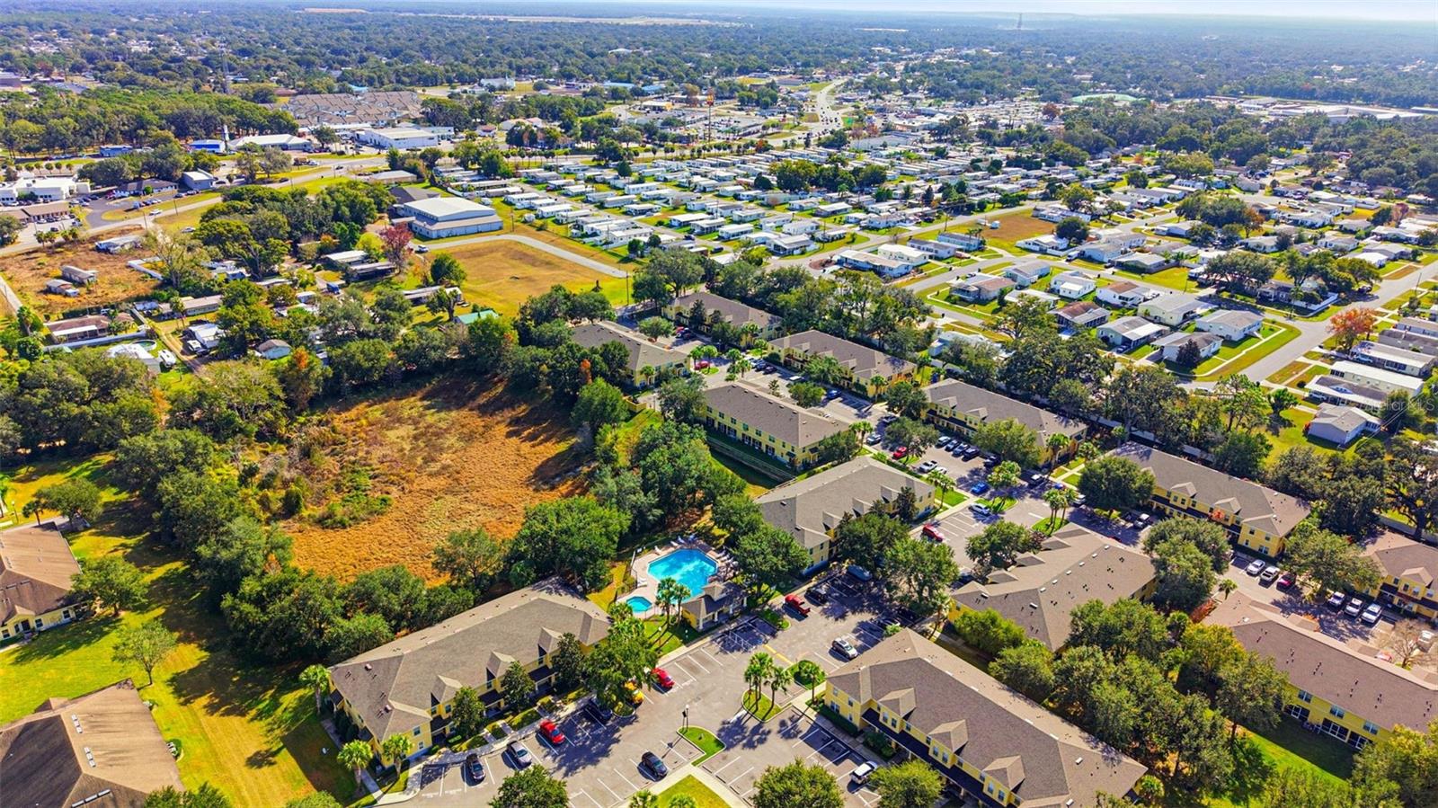 aerial view of community