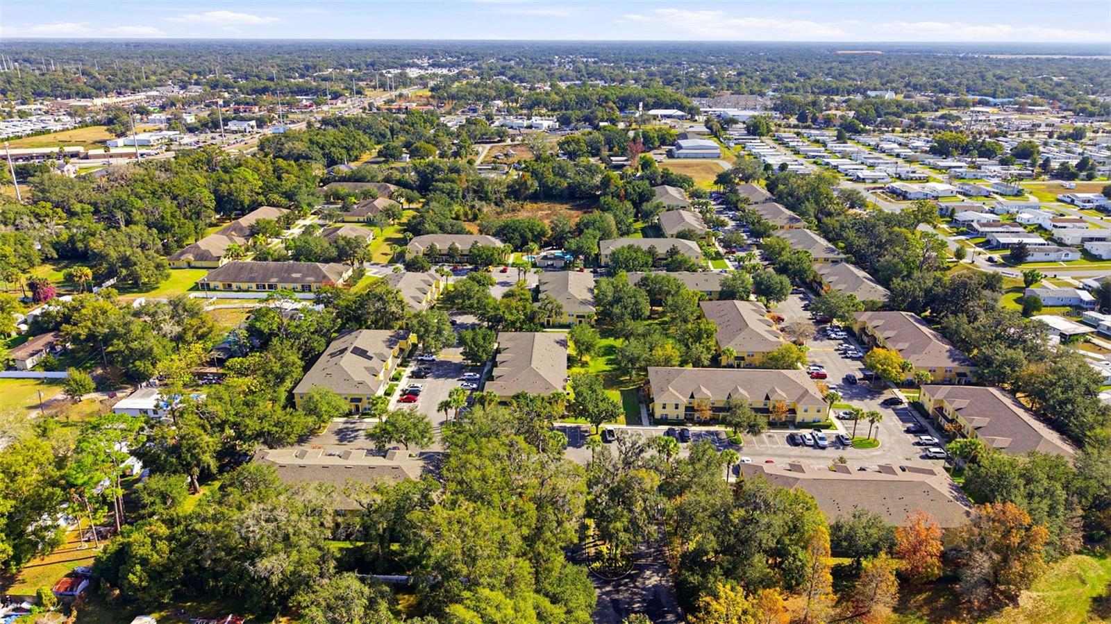 aerial view of community
