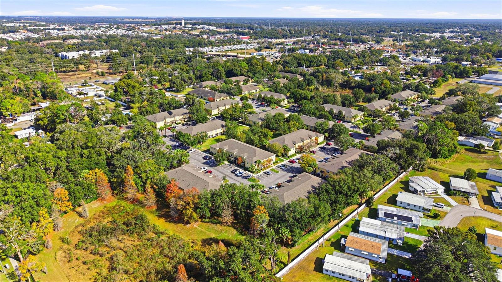 aerial view of community