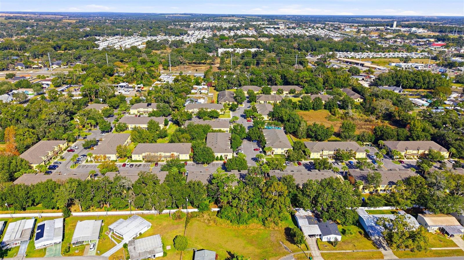 aerial view of community