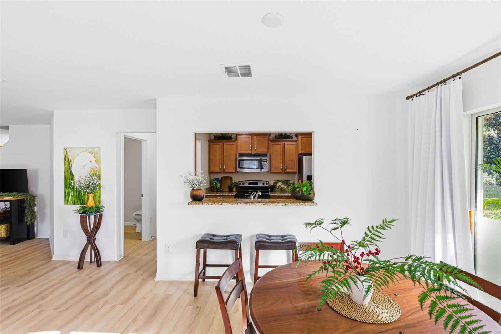 View from Dining Room towards Kitchen