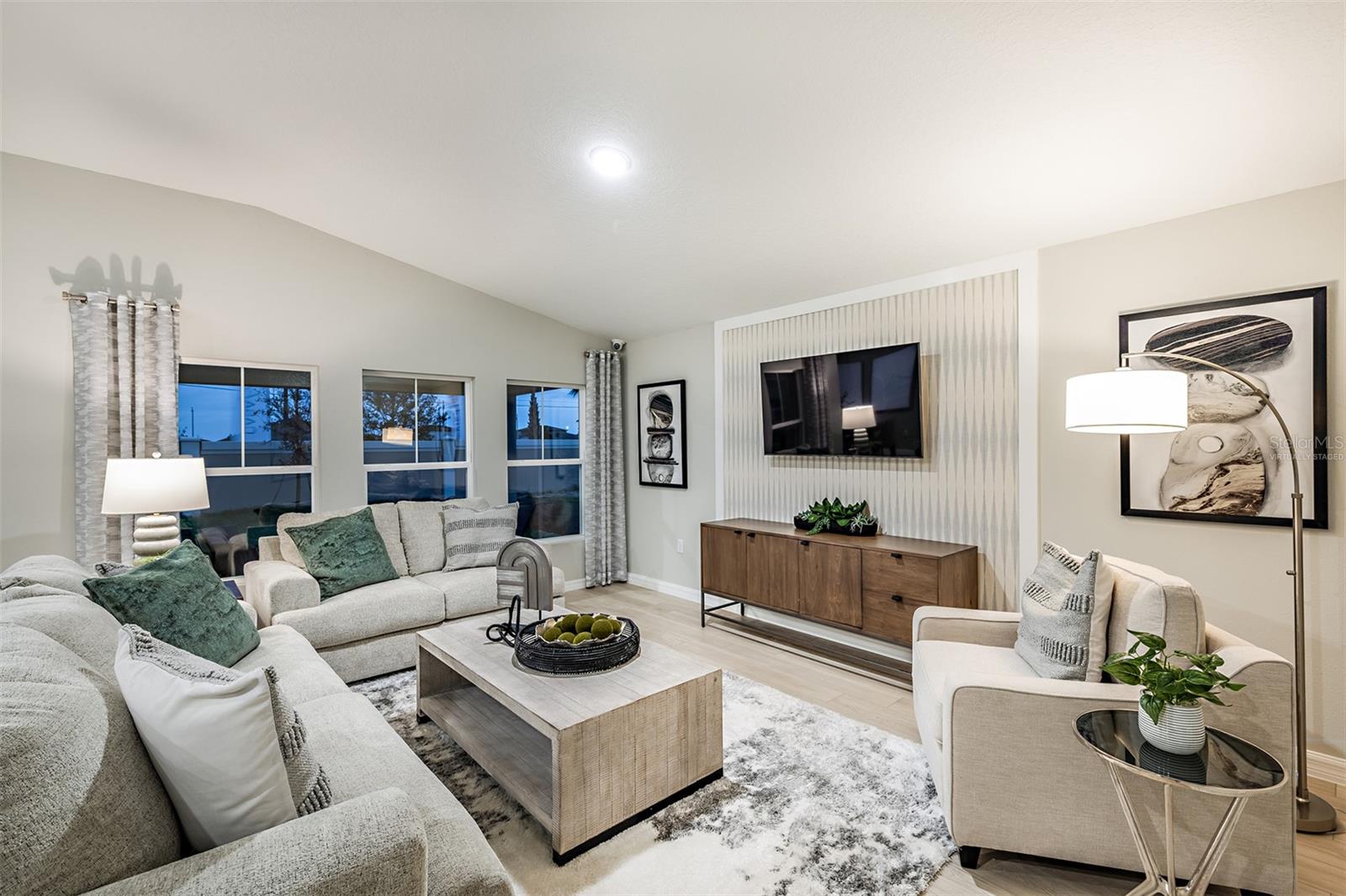 virtually staged/model home