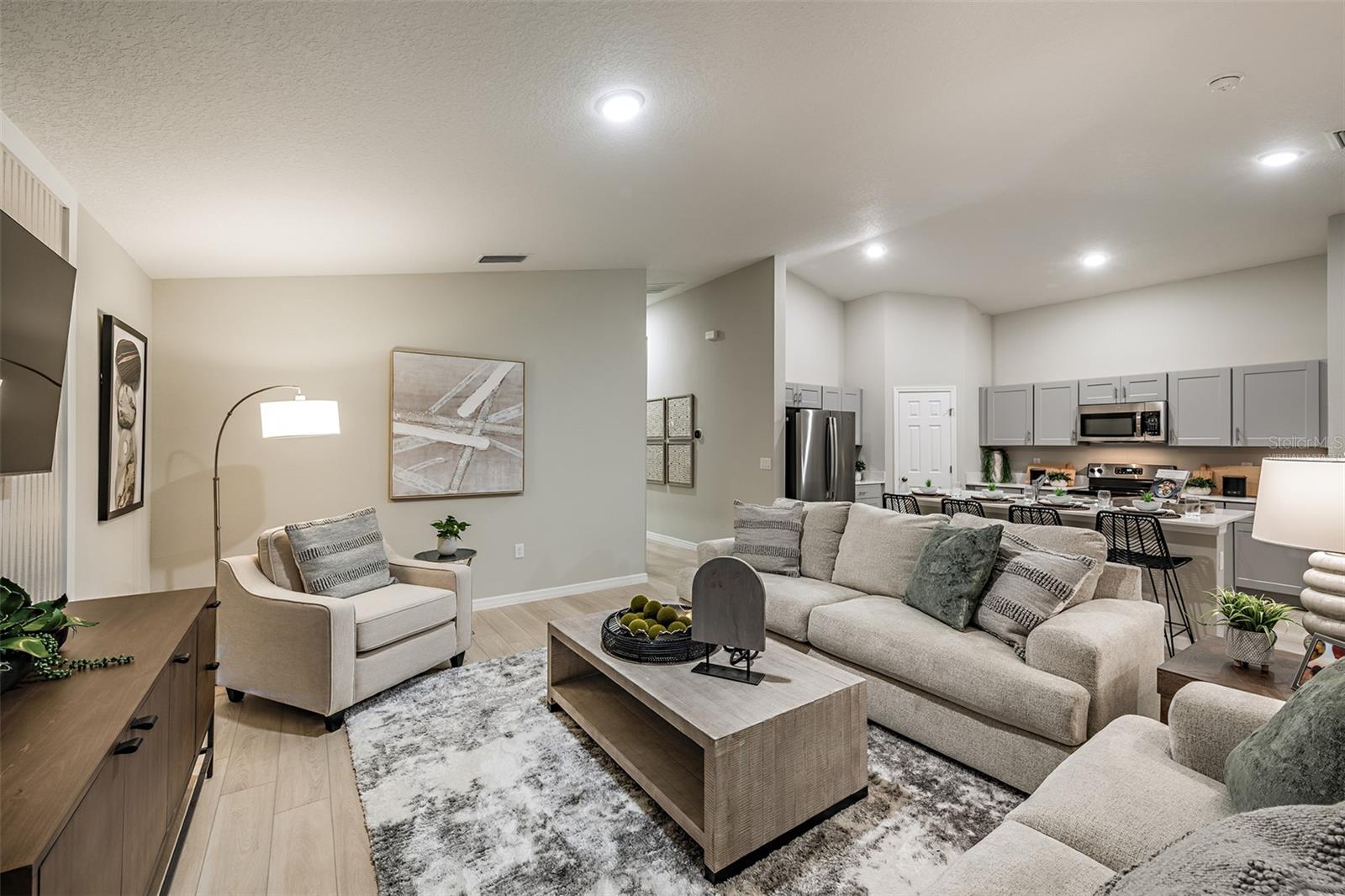 virtually staged/model home