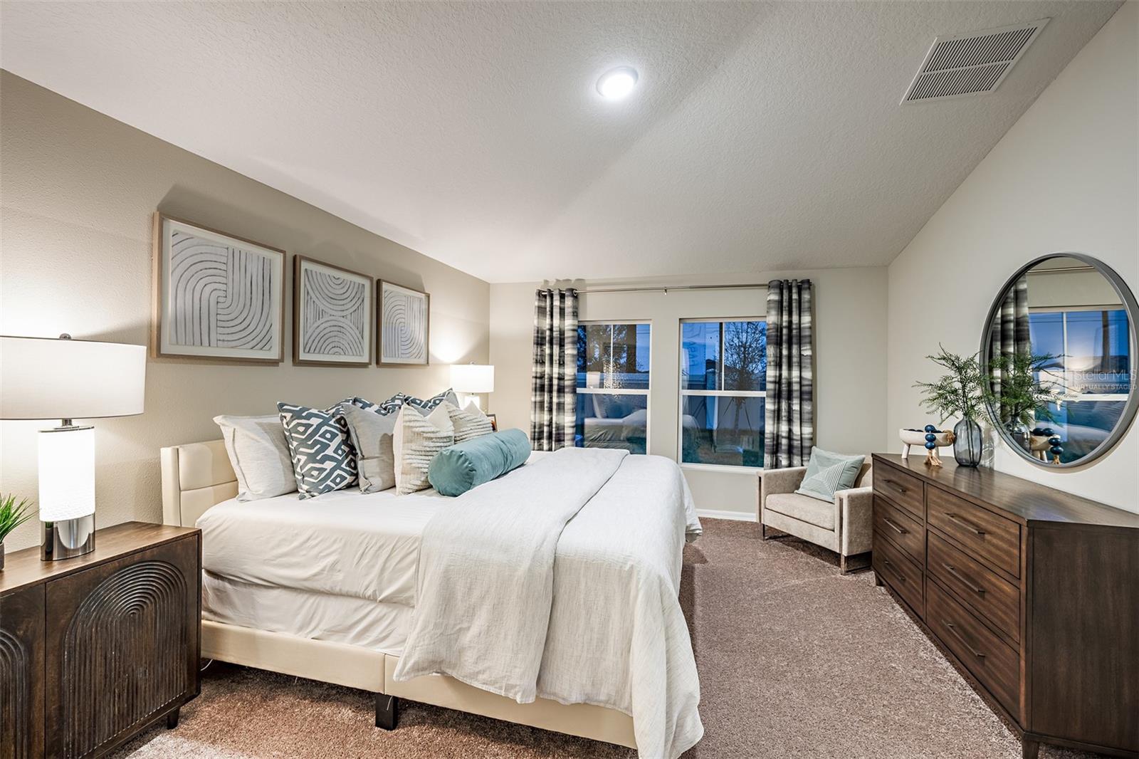 virtually staged/model home