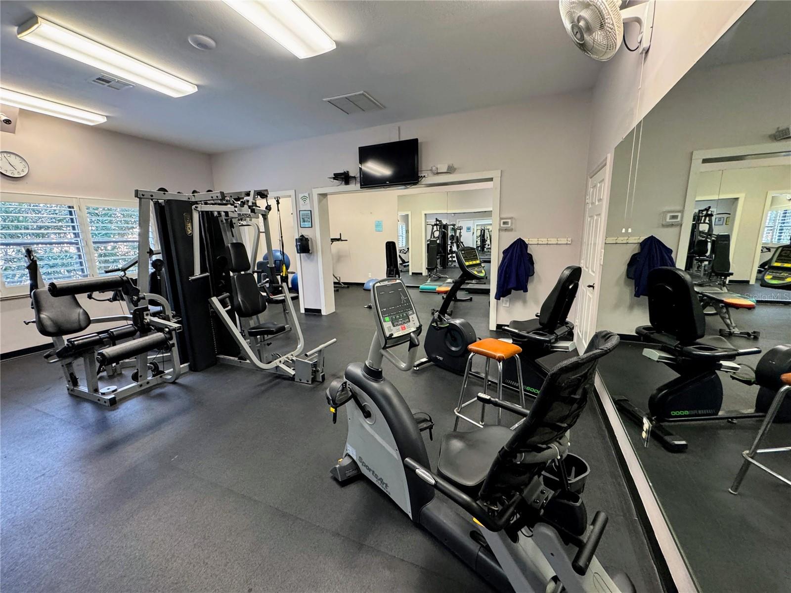 Fitness Room in the clubhouse